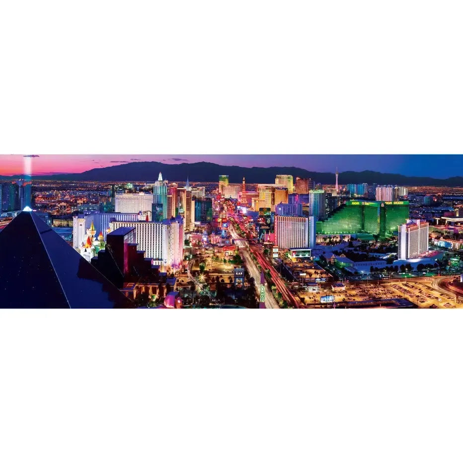 Las Vegas Strip 1000 Piece Panoramic Jigsaw Puzzle MasterPieces (ONLINE ORDER ONLY)
