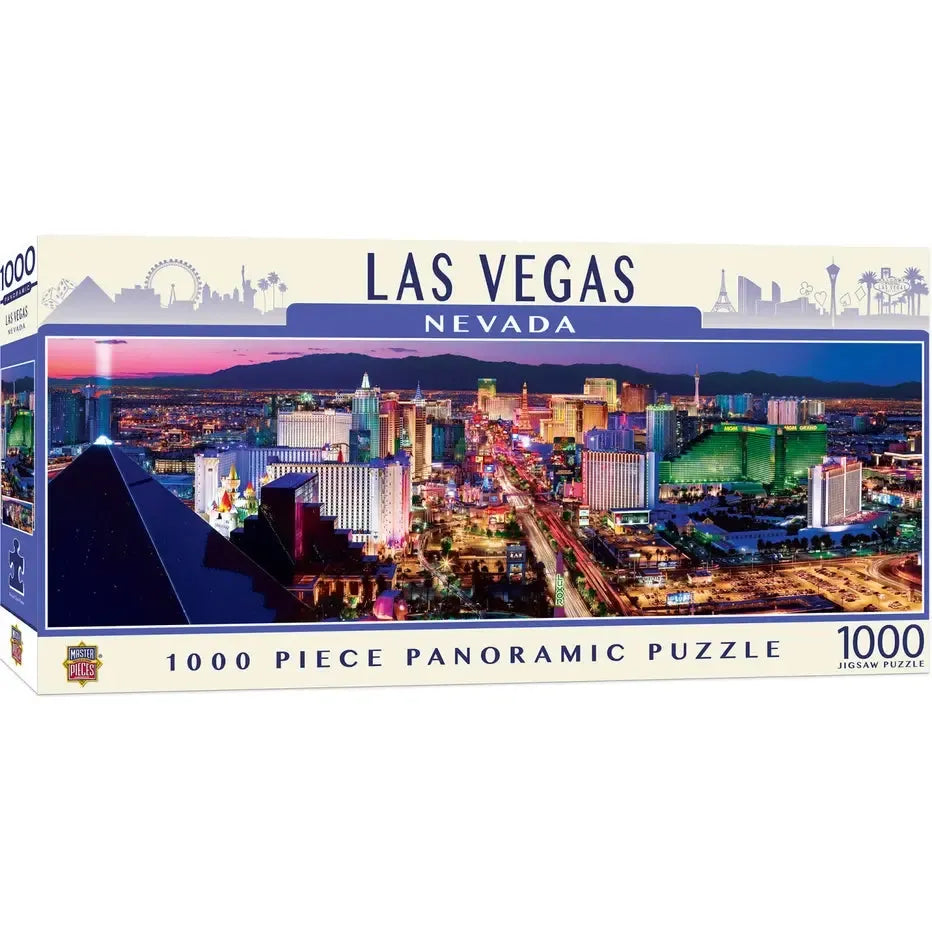 Las Vegas Strip 1000 Piece Panoramic Jigsaw Puzzle MasterPieces (ONLINE ORDER ONLY)