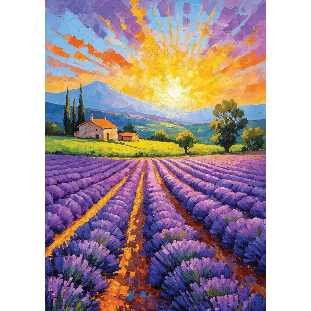 Lavender Sunset 1000 Piece Jigsaw Puzzle Enjoy (ONLINE ORDER ONLY)
