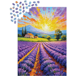 Lavender Sunset 1000 Piece Jigsaw Puzzle Enjoy (ONLINE ORDER ONLY)