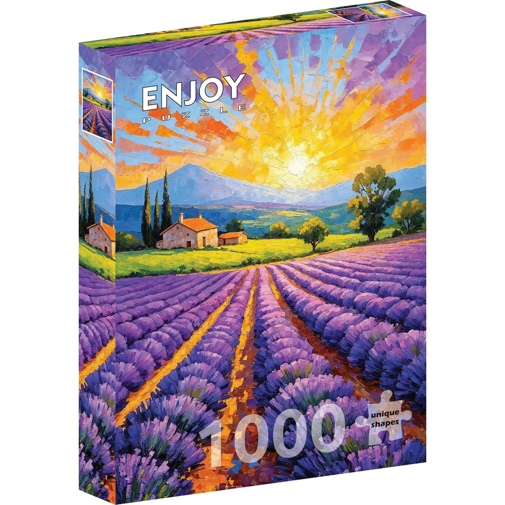 Lavender Sunset 1000 Piece Jigsaw Puzzle Enjoy (ONLINE ORDER ONLY)