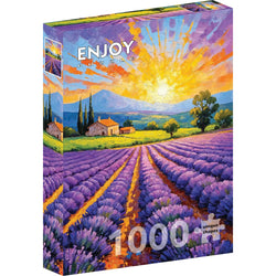 Lavender Sunset 1000 Piece Jigsaw Puzzle Enjoy (ONLINE ORDER ONLY)