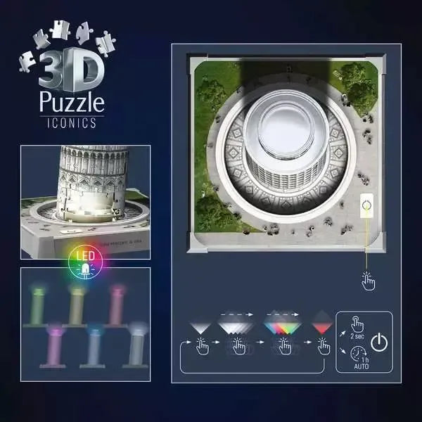 Leaning Tower of Pisa 231 Piece 3D Jigsaw Puzzle Ravensburger (ONLINE ORDER ONLY)