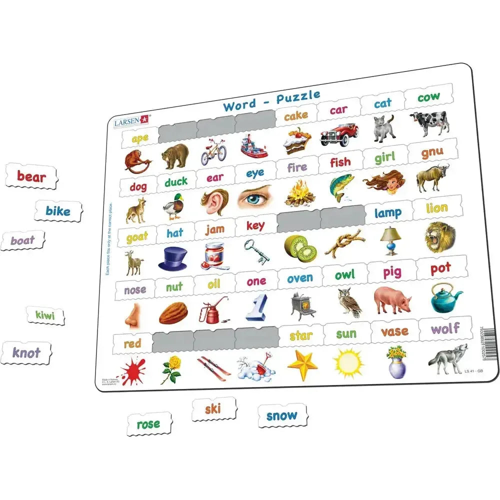 Learn to Read 40 Piece Tray Jigsaw Puzzle Larsen (ONLINE ORDER ONLY)