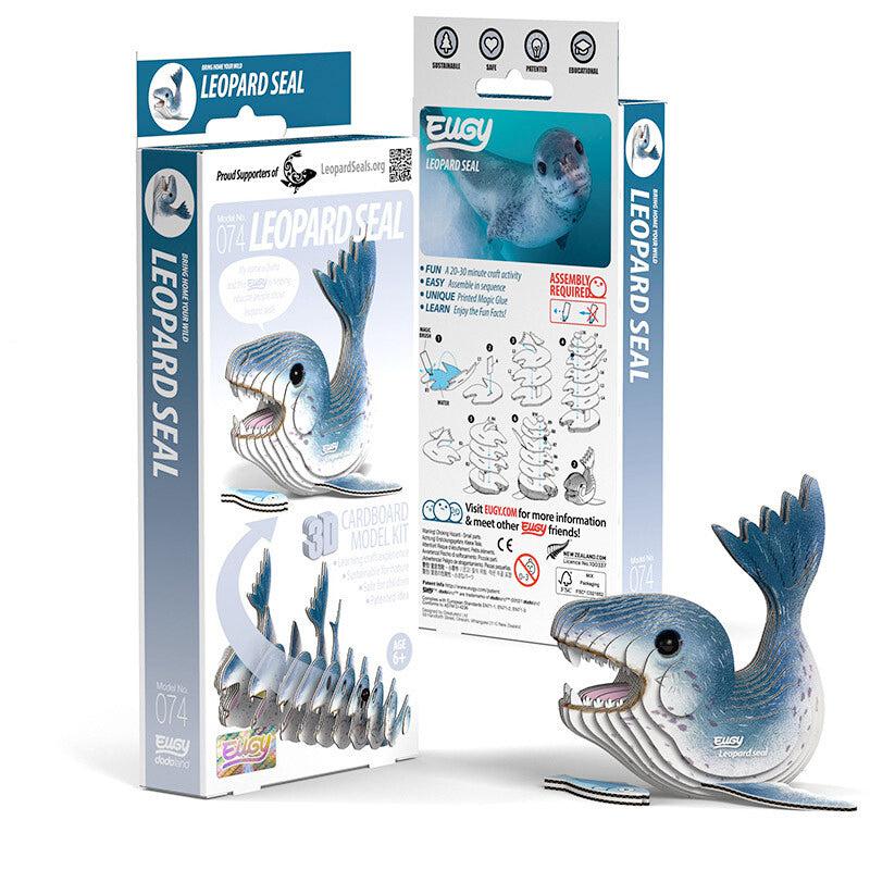 Leopard Seal 3D Cardboard Model Kit Eugy (ONLINE ORDER ONLY)