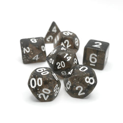 Essence of Licorice - 7 Piece DnD Dice Set | Acrylic RPG Gaming Dice (ONLINE ORDER ONLY)