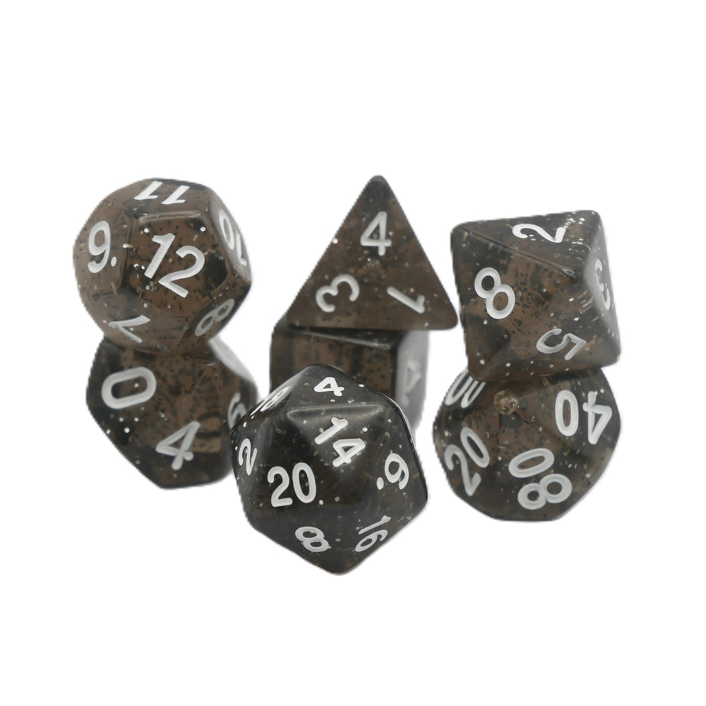 Essence of Licorice - 7 Piece DnD Dice Set | Acrylic RPG Gaming Dice (ONLINE ORDER ONLY)
