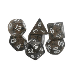 Essence of Licorice - 7 Piece DnD Dice Set | Acrylic RPG Gaming Dice (ONLINE ORDER ONLY)