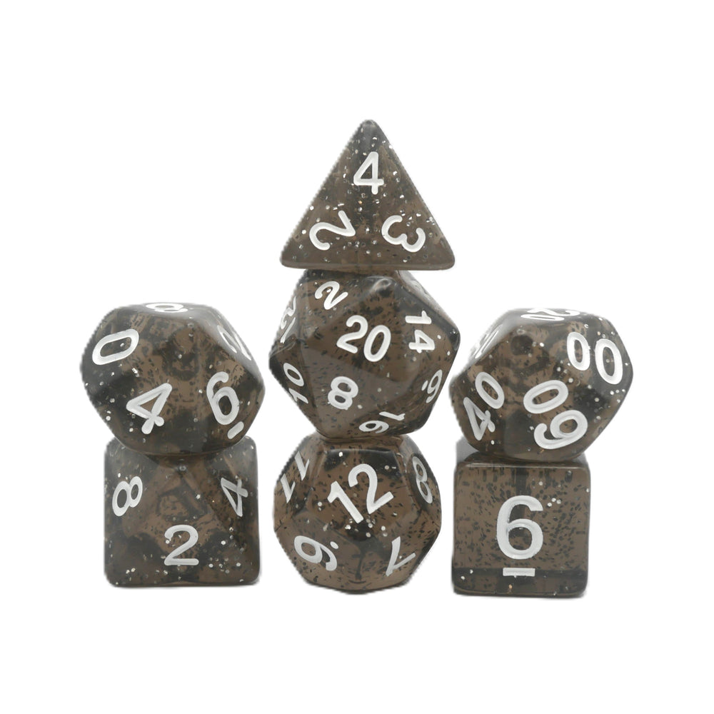 Essence of Licorice - 7 Piece DnD Dice Set | Acrylic RPG Gaming Dice (ONLINE ORDER ONLY)