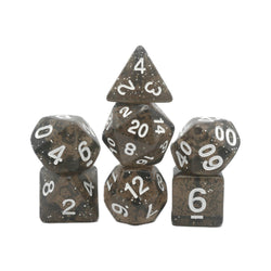 Essence of Licorice - 7 Piece DnD Dice Set | Acrylic RPG Gaming Dice (ONLINE ORDER ONLY)