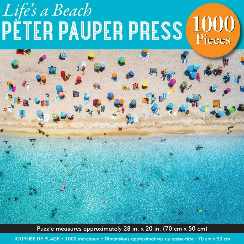 Life's a Beach 1000 Piece Jigsaw Puzzle Peter Pauper (ONLINE ORDER ONLY)