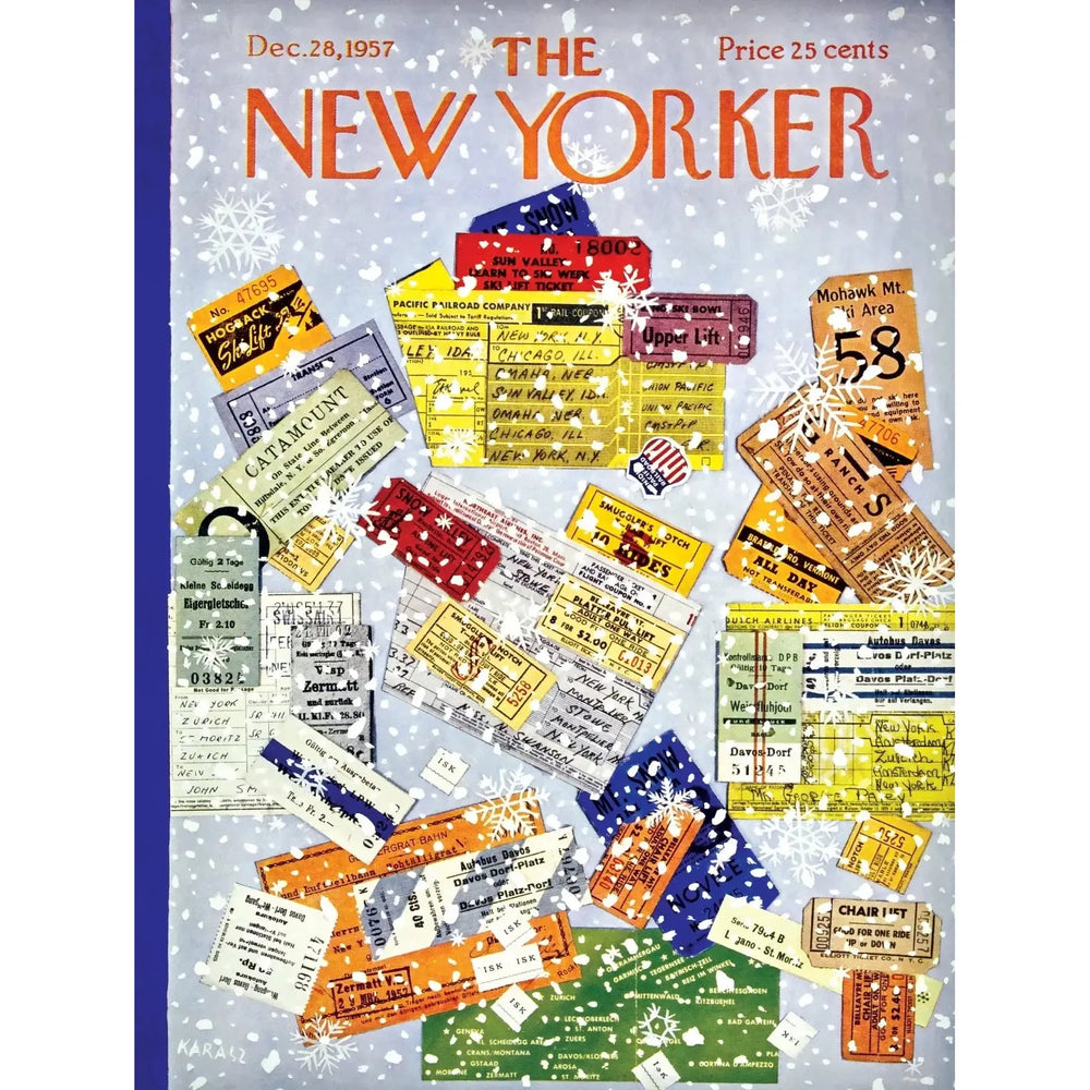 Lift Tickets The New Yorker 750 Piece Jigsaw Puzzle NYPC (ONLINE ORDER ONLY)