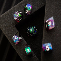 Lightning Handmade Resin DND Dice Set (ONLINE ORDER ONLY)