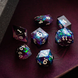 Lightning Handmade Resin DND Dice Set (ONLINE ORDER ONLY)