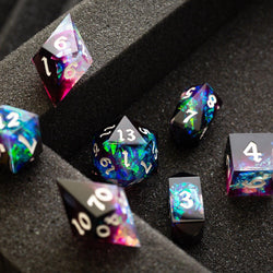 Lightning Handmade Resin DND Dice Set (ONLINE ORDER ONLY)