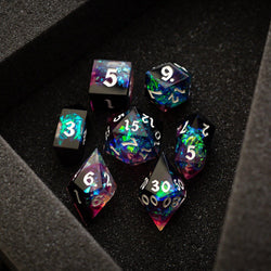 Lightning Handmade Resin DND Dice Set (ONLINE ORDER ONLY)