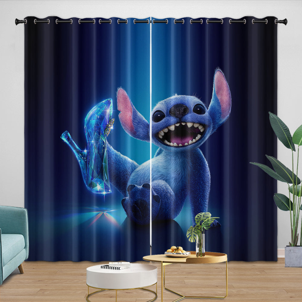 Lilo & Stitch 2025 Curtains Pattern Blackout Window Drapes Room Decoration (Online Order Only)