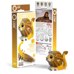 Lion 3D Cardboard Model Kit Eugy (ONLINE ORDER ONLY)