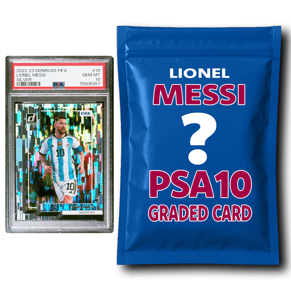 Lionel Messi PSA 10 Graded Card Mystery Pack