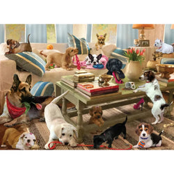 Living Room Pups 300 Piece Jigsaw Puzzle Eurographics (ONLINE ORDER ONLY)