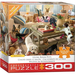Living Room Pups 300 Piece Jigsaw Puzzle Eurographics (ONLINE ORDER ONLY)