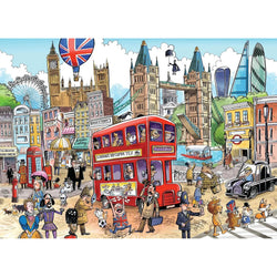 London Calling Doodle Town 1000 Piece Jigsaw Puzzle Cobble Hill (ONLINE ORDER ONLY)