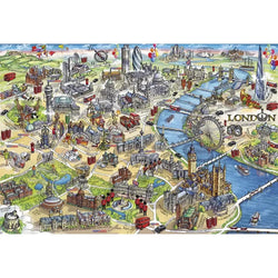 London Landmarks 1000 Piece Jigsaw Puzzle Gibsons (ONLINE ORDER ONLY)