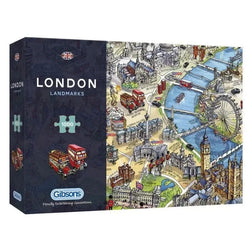 London Landmarks 1000 Piece Jigsaw Puzzle Gibsons (ONLINE ORDER ONLY)