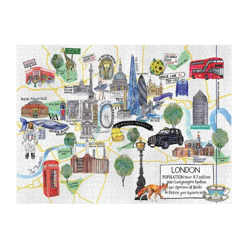 London Map 1000 Piece Jigsaw Puzzle Galison (ONLINE ORDER ONLY)