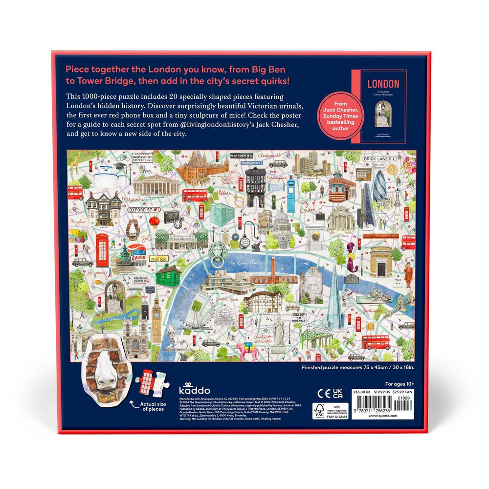 London for Curious Wanderers 1000 Piece Jigsaw Puzzle Kaddo (ONLINE ORDER ONLY)