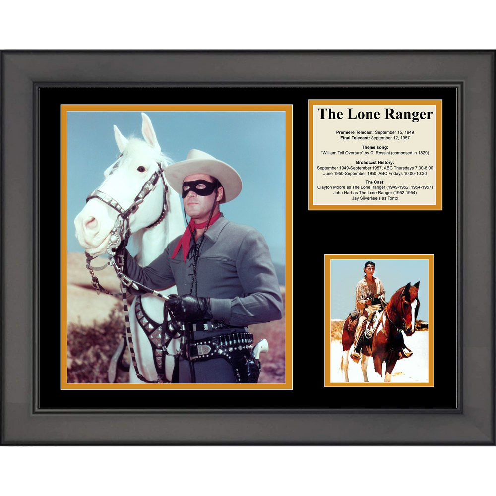 Framed The Lone Ranger Movie 11"x14" Three Photo Collage (ONLINE ORDER ONLY)