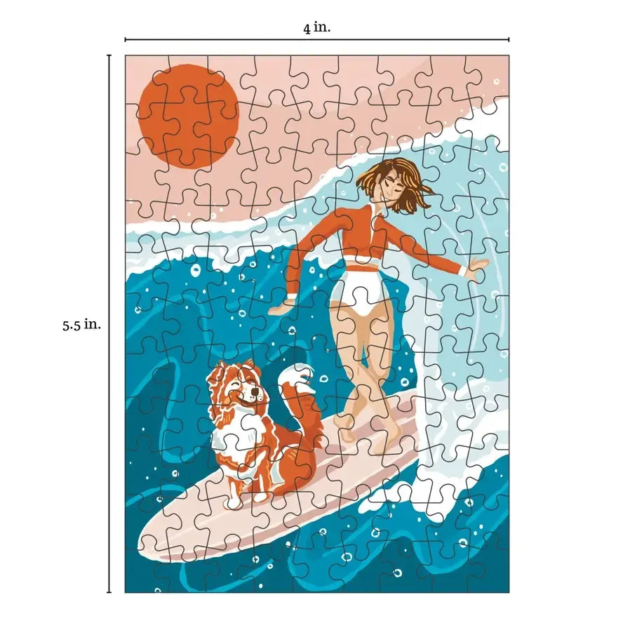 Longboard 99 Piece Mini Jigsaw Puzzle Puzzledly (ONLINE ORDER ONLY)