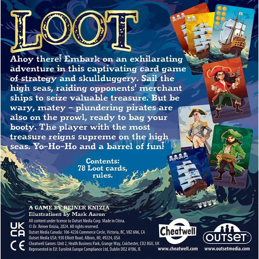 Loot - A Captivating Card Game of Strategy & Skullduggery - Outset (ONLINE ORDER ONLY)