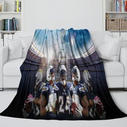 Los Angeles Chargers Blanket Flannel Fleece Throw Room Decoration (Online Order Only)