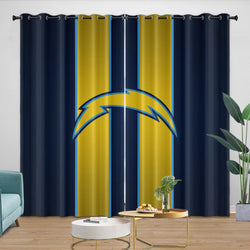 Los Angeles Chargers Curtains Blackout Window Drapes Room Decoration (Online Order Only)