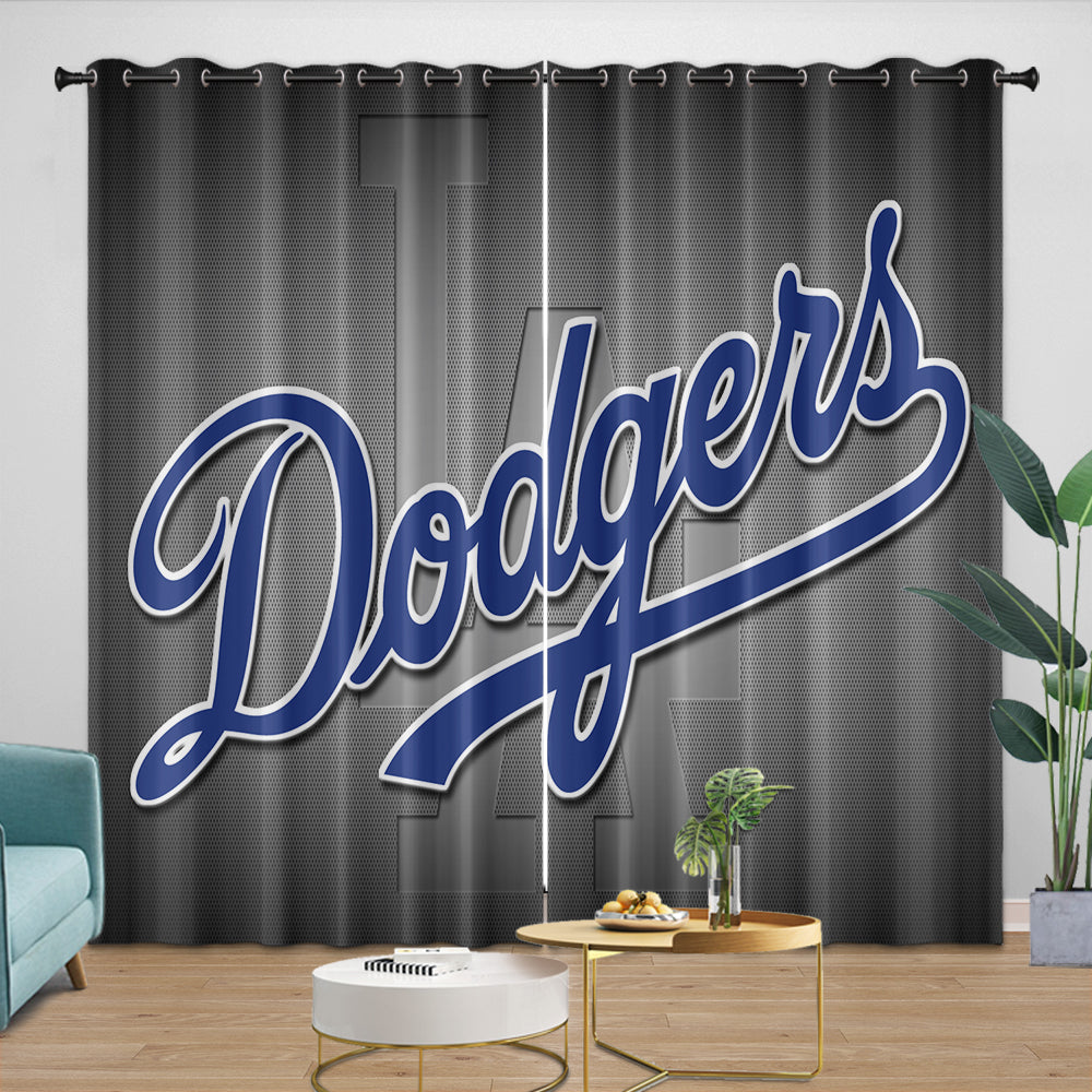 Los Angeles Dodgers Curtains Blackout Window Drapes Room Decoration (Online Order Only)