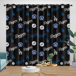 Los Angeles Dodgers Curtains Blackout Window Drapes Room Decoration (Online Order Only)