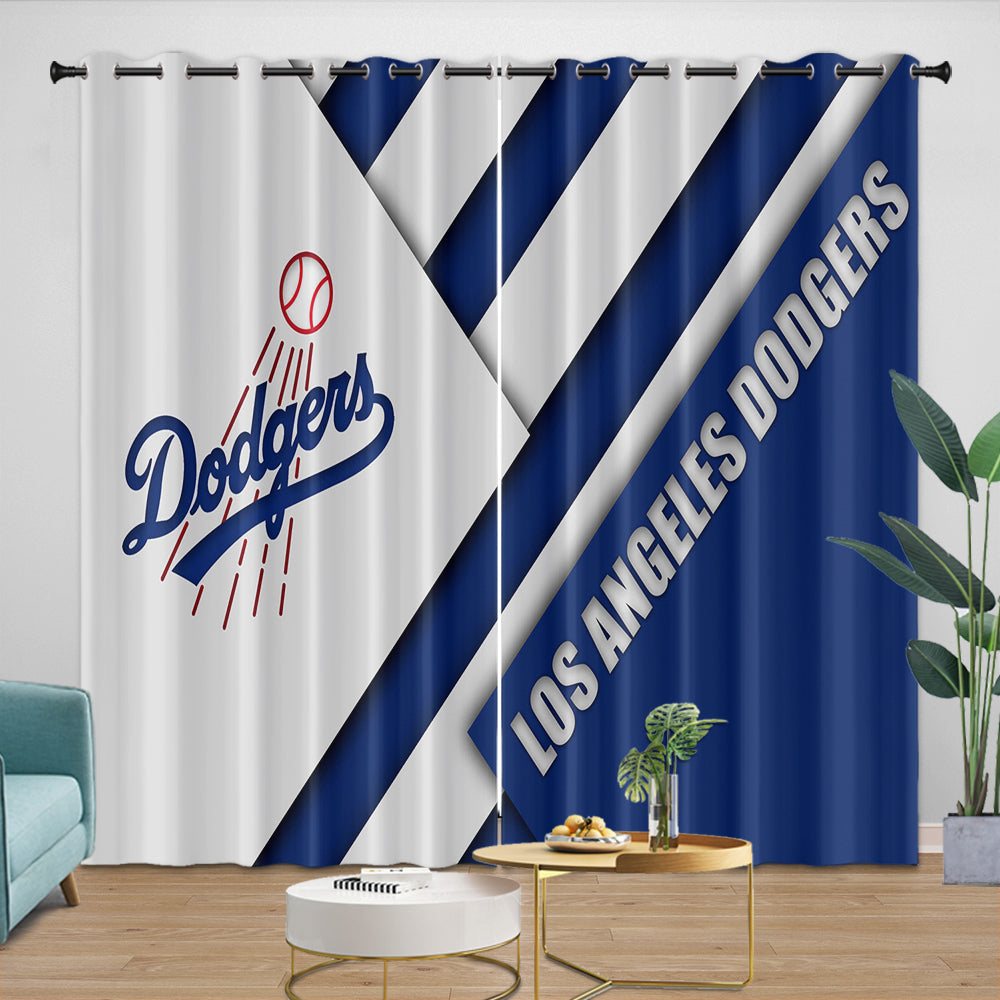 Los Angeles Dodgers Curtains Blackout Window Drapes Room Decoration (Online Order Only)