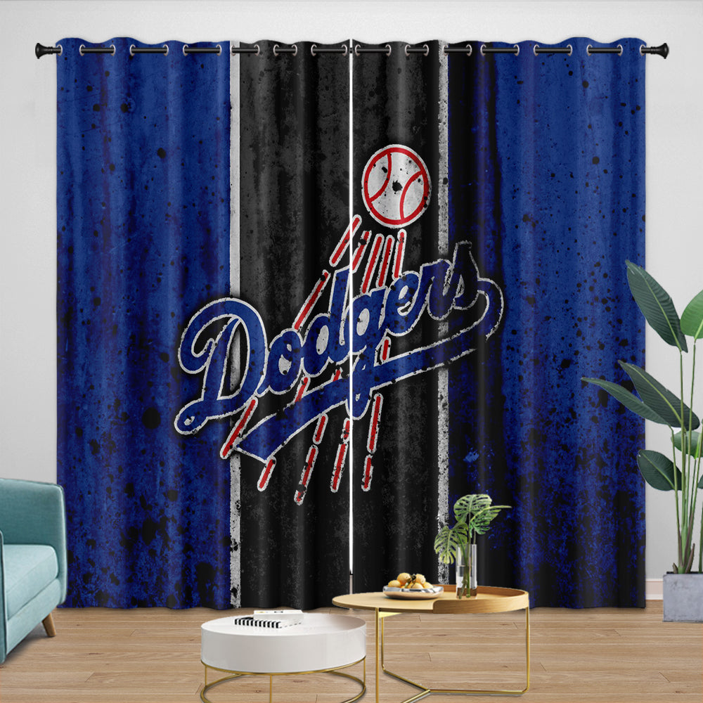 Los Angeles Dodgers Curtains Blackout Window Drapes Room Decoration (Online Order Only)
