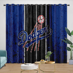 Los Angeles Dodgers Curtains Blackout Window Drapes Room Decoration (Online Order Only)