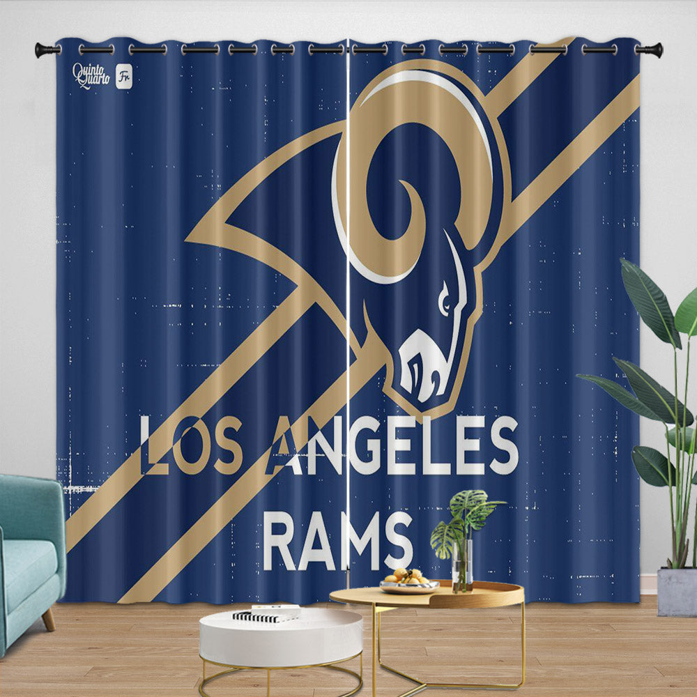 Los Angles Rams Curtains Blackout Window Drapes Room Decoration (Online Order Only)