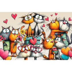 Lovable Cats 150 Piece Mini Jigsaw Puzzle Micro Puzzles (ONLINE ORDER ONLY)