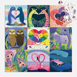 Love in the Wild 500 Piece Jigsaw Puzzle Mudpuppy (ONLINE ORDER ONLY)