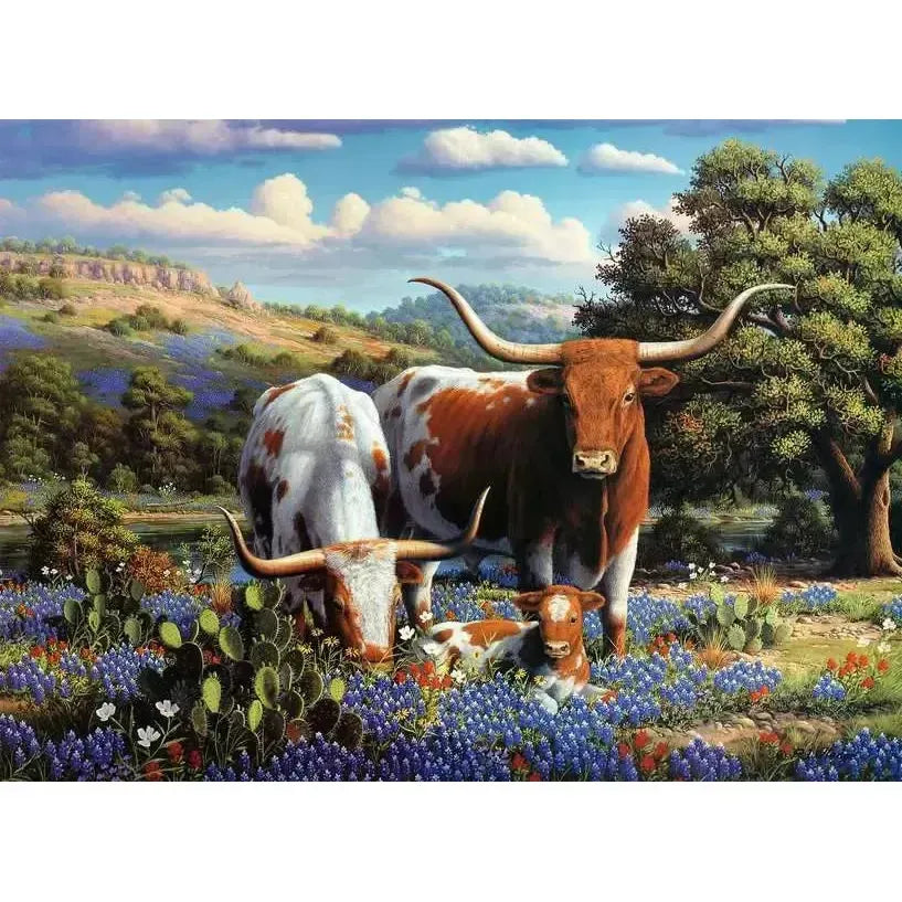 Loving Longhorns 500 Piece Jigsaw Puzzle Ravensburger (ONLINE ORDER ONLY)