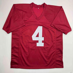 Autographed/Signed Marquis Maze Alabama Red College Football Jersey PSA COA