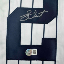 Autographed/Signed Bucky Dent New York Pinstripe Baseball Jersey Beckett BAS COA
