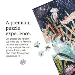 Luminescent World Jellyfish 1000 Piece Jigsaw Puzzle Lantern Press (ONLINE ORDER ONLY)