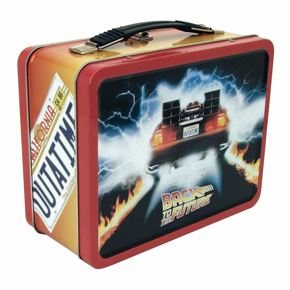 Back to the Future OUTATIME Retro Style Tin Tote / Lunch Box (ONLINE ORDER ONLY)