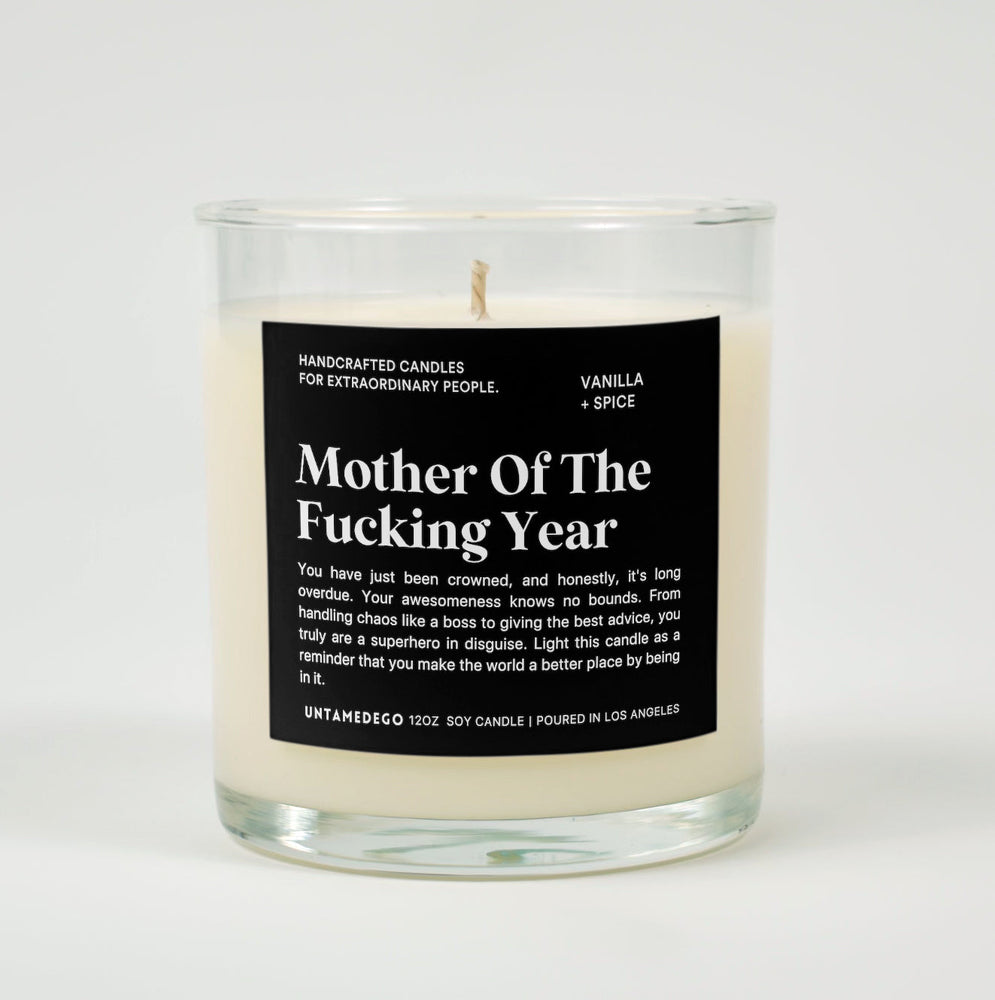 Mother Of The Fucking Year Glass Candle (ONLINE ORDER ONLY)