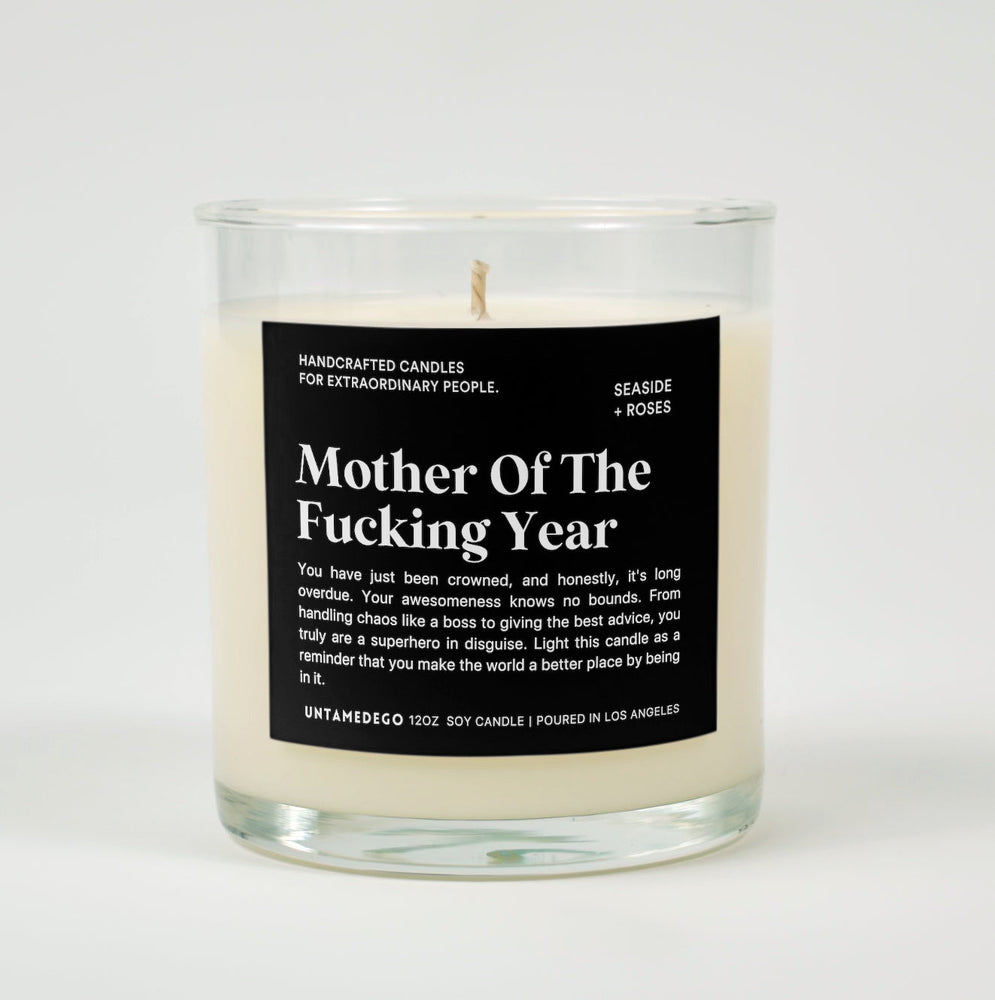 Mother Of The Fucking Year Glass Candle (ONLINE ORDER ONLY)